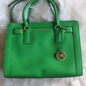 Michael Kors NEW Dillon Green Satchel Bag